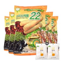 주전부리몰 크리스피롤 22곡(180g) x 5봉(+밀크츄 70g 2개), 5봉, 180g