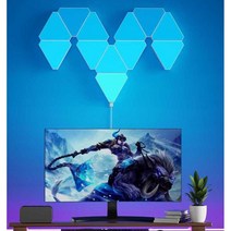 허니컴 스마트 라이트 나노리프 LED 인테리어 추가, U55-트라이앵글 맥스 6팩