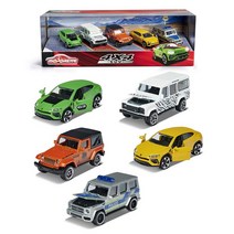 마조렛 4X4 SUV 미니카 5종 세트 경찰차 사파리 지프 루비콘 다이캐스트 자동차 장난감 키덜트 수집, 단품