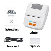 옵셋인쇄기 잉크젯마킹기 골프공 평판 프린터 미니 스티커 라벨 감열식, T230 Whit 1 Paper+KR