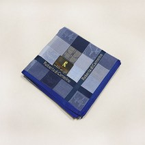로베르타 디 까메리노 수입 남성 면손수건 체크일러스트