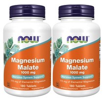 마그네슘 말레이트 1000mg 180정 2개세트 나우푸드, 1개, 180정 X 2개