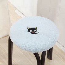 DIY 라운드 스툴 쿠션 유치원 학생 레스토랑 스낵 바 커버, 01 LANSE_01 27-33CM Diameter