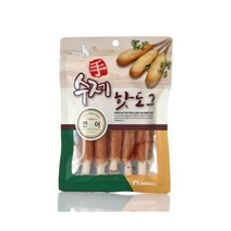 수제간식 강아지 특식 연어 핫도그 2개 애견보양식 노견수제간식