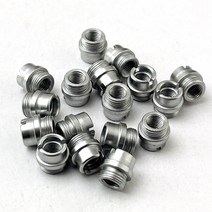 4pcs 작은 사냥 1911 그립 나사 부싱 스레드 실버 내구성 CNC 가공 416 스테인레스 스틸 야외 스포츠 예비 부품