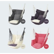 아이들 놀이 그네의자 편안한 해먹그네 캔버스 원단 캠핑해먹 흔들의자 해먹, 핑크, 1개