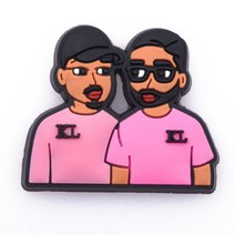 매력 영화 역할 검은 살아있는 물질 Pvc 신발 crocks 악어 장식 방해물 Accessoroies 선물, [10] c0072