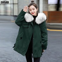 DFMEI 파카패딩 여중장 겨울옷 도톰 박시 패딩 코트 빅사이즈 패딩저고리