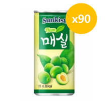 썬키스트 매실 175mlx30캔x3박스(90캔), 175ml, 90캔