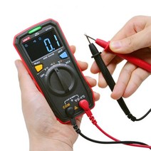 휴대용 디지털 멀티테스터 전압 저항 온도 전기공사 전류측정기 가성비좋은, 1개