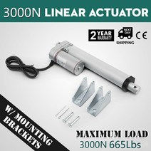 리니어액추에이터 소형 665 Ibs 3000N 4-18 인치 전기 모터 선형 액추에이터 DC 12V 미리메터/초 Lectric, 01 350mm 14 inch_01 2000N 8mms