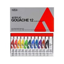 홀베인 아크릴 과슈 컬러 스쿨 세트 12색