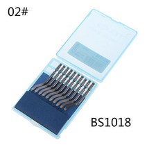 급속 스틸 로터리 블레이드 BS1010 BS1018 BK3010 플라스틱 구리 알루미늄 코너 크랙 디버링 트리밍 가공 10 개, [02] 02, [01] 10Pcs