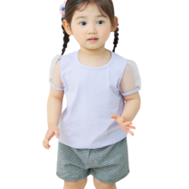 까꿍놀이터 유아용 예쁜아이반팔티
