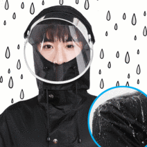 [세보리오] 오토바이 바람막이 바이크 우비 비옷 배달, 4XL, 라임그린