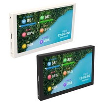 노트북 보조 모니터 휴대용 세로 피벗 듀얼 서브 모니터 5 인치 컴퓨터 미니 itx 링, 하얀
