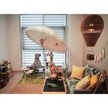 (세트) 당기는전구 라탄 열기구 아이방꾸미기 모빌 인테리어소품