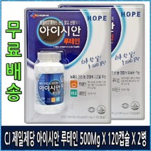 무배 CJ 제일제당 아이시안 루테인 120캡슐 X 2병