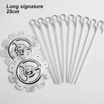 바베큐 케이지 스테인리스 피크닉 회전 휴대용 바비큐 그릴, 25cm