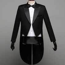 연미복 정장 오케스트라단복 수트 남성 턱시도 드레스 제비 테일 코트 웨딩 자켓 블레이저 파티 댄스 매직 퍼포먼스