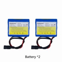 인산철 시동배터리 출장배터리 리튬 배터리 팩 보호 보드 + 12.6 충전기가있는 12 6800 배터리 18650 리튬 이온 6.8 충전식 배터리, 배터리 2개