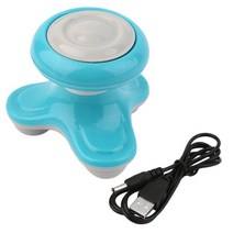 머리 마사지기 전동 모발관리기 두피 마사지기계 처리 웨이브 진동 백 usb 배터리 전신, 푸른, 협력사
