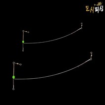 갈치 텐빈 속공 편대채비 도다리 카고 원투낚시, 15cm