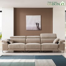 [오스본가구] 힐튼 4인용 아쿠아 에코클린 패브릭소파, 오트밀베이지, 1) 힐튼 4인용 패브릭소파