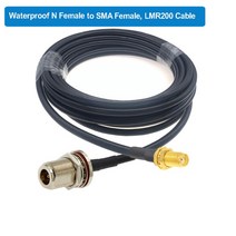라우터 LTE라우터 와이파이 LMR200 RP-SMA 남성 N 여성 저손실 동축 케이블 RF 확장 점퍼 4G LTE 무선 라우, 17 WP N F to SMA F_11 25M