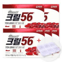 (정품) 펄세스 크릴오일 크릴56 1000mg 인증정품 함익병+알약케이스, 5박스+알약케이스