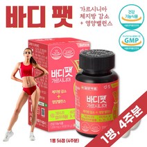식약처 인증 가르시니아 캄보지아 HCA 다이어트 약4주분 비타민 E D B 군 A 함유 복합 기능성 식전 1알 하루 2번 체내 에너지 생성 뼈 건강 보이차 와일드 망고 히알루론산, 1통   4주분