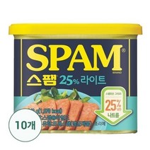 CJ제일제당 T 스팸(25프로라이트) 340g 10캔, 단품, 10개