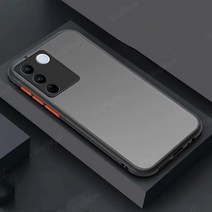 드로잉 일러스트 케이스 보관 Vivo V27 Pro 용 커버 케이스 충격 방지 전화 뒷면 범퍼 컬러 반투명 매트 F, 01 Black_03 For Vivo V27E