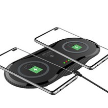 엑스트라 듀얼 무선 고속 충전기 WCP-120, 블랙, 1개