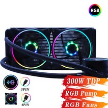 수냉 컴퓨터 120mm 240mm CPU 쿨러 RGB PWM 4PIN CPU Ventilador 인텔 LGA 1200 115x1366 2011 AMD AM3 AM4 라디에이터, 03. RGB Pump RGB Fan, 03 RGB Pump RGB Fan