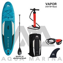 패들보드 아쿠아 마리나 새로운 서핑 보드 315*79*15cm sup 패드 증기 팽창 식 SUP 스탠드 패들 카약 리드, 본상품, 세트 B(표준)