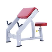 이두근 운동 프리처컬 바벨 이두 근육 벤치 프레스, 레드