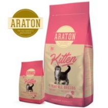 아라톤 키튼 고양이사료 1.5kg, 10개, 닭 칠면조 오리