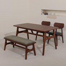 비엔나 애쉬 원목 4인용 식탁 테이블, 비엔나원목테이블1500