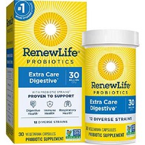 Renew Life 리뉴 라이프 Adult Probiotics 300억 CFU 남성 여성용 30_60캡슐, 30 카운트