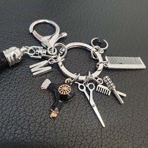 헤어드레서 미용 가위 드라이어 빗 열쇠고리 미용 기 드라이 헤어드레서 사 빗, 단품