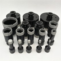 건식 코어 비트 코아날 진공 브레이징 다이아몬드 드라이 드릴링 드릴 스레드 도자기 타일, 100mm, 75mm, 58-11 스레드