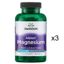 스완슨 마그네슘 133mg 90캡슐x3개 SWU073, 3팩