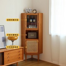 일본식 수납장 체리 우드, 코너 캐비닛(66_45_145cm)