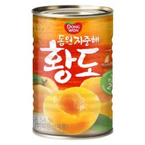 동원 지중해 황도 통조림, 410g, 1개