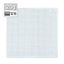 20 물수건(28x28cm 20g) 주방 업소 식당 면 물수건 다용도 순면 빨아쓰는 행주 걸레
