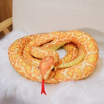 바디필로우 사각 롱 쿠션 바디플로우 애착 인형 성인 왕 베개 배게 고양이 u자형 긴 안고자는 큰 1 pc 110-300 cm 시뮬레이션 된 뱀 플러시 장난감 자이언트 보아 코브라, 160CM, 금