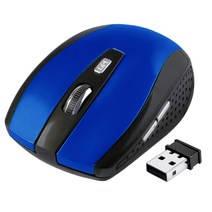 컴퓨터를 위한 고성능 2.4G 무선 광 게임용 마우스 1800 DPI, 95x54x30mm, 플라스틱, 블루