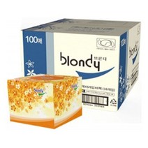 브론디 미용티슈 갑티슈 각티슈 100매, 착한가격매우만족 본상품선택