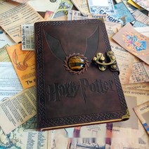 해리포터 다이어리 일기장 가죽 빈티지 노트 레트로 시크릿 비밀 공책 굿즈, 커피